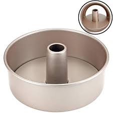 Chefmade 8 Inch Angel Food Pan With Removable Loose Bottom Non Stick Carbon Steel Chiffon Mold Fda Approved Fo Angel Food Cake Angel Food Cake Pan Angel Food