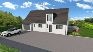 Maison Traditionnelle Avec Decroche Garage Et Vide Sur Hall Un Fois N Est Pas Coutume Maisons Arlogi Maison Arlogis Constructeur Maison Maison Traditionnelle