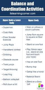 Balance And Coordination Activities For Attention And Focus Ilslearningcorn Occupational Therapy Activities Coordination Activities Occupational Therapy Kids