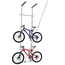 A unique pulley locking mechanism on this bicycle lift quickly hoists your bike for easy storage, giving you extra space in your garage. Horizontal Double Bike Lift Manual The Garage Organization Company
