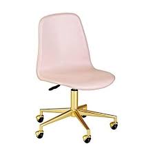 Class Act Pink Gold Desk Chair Liked On Polyvore Featuring Home Furniture Chairs Office Chairs Swivel Cute Desk Chair Pink Office Chair Swivel Chair Desk