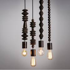 Rosco Timber Bead Pendant Lights Wood Pendant Lamps Wooden Pendant Lighting Wood Pendant Light Fixture