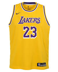 James capers, sean corbin, jacyn. Nike Kids Los Angeles Lakers Lebron James 23 Icon Swingman Nba Jersey Yellow Culture Kings