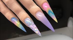 However, not everyone wants to rock super long talons. Long Stiletto Acrylic Nails Bright Nail Design Youtube