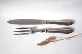 Vintage Couteau Et Fourchette A Roti Ancien Service Art De La Etsy Vintage Kitchen Vintage Tableware