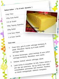 Butter Cake Kukus Butter Cake Recipes Cake