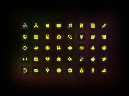 720 Rainbow Shining App Icon Covers For Ios 14 Home Screen In 2021 App Icon Iphone App Design Themes App