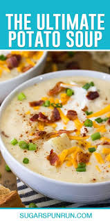 The Ultimate Creamy Potato Soup In 2020 Creamy Potato Potato Soup Recipes