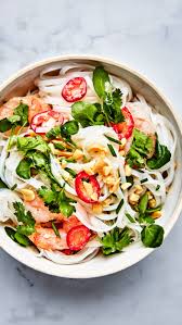 Rice Noodles With Shrimp And Coconut Lime Dressing Recipe Recipes Healthy Recipes Seafood Recipes