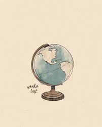 Dein Marktplatz Um Handgemachtes Zu Kaufen Und Verkaufen Rund Um Die Welt Globus Abbildung Print Beltdiyideas De In 2020 Cool Drawings Drawings Globe Drawing