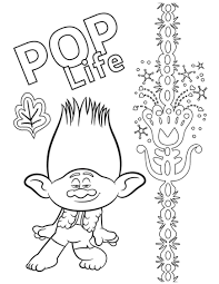 Trolls World Tour Coloring Pages Coloring Pages Coloring Pages For Kids Branch Trolls