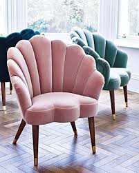 Flora Scalloped Dusty Pink Velvet Armchair Pink Velvet Armchairs Velvet Living Room Velvet Armchair