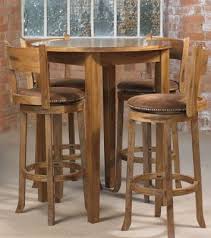 Debenhams Distressed Oak Bologna Round Tall Table At Debenhams Com Round Pub Table Pub Table And Chairs Pub Table Sets
