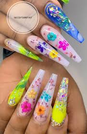 If you nails are brittle or weak then you need to get them back to optimal health before going near acrylics. These Acrylic Nails Are Really Cute Fun Coffin Nails Summer Nails