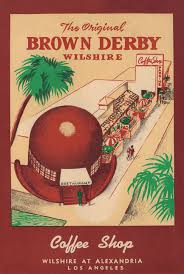 More for derby coffee ltd (07989495). The Brown Derby Hollywood 1955 Vintage Menu Art