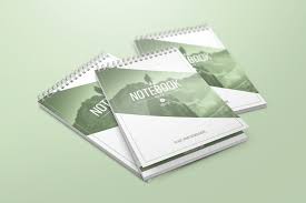 A5 Spiral Notebook Mockups By Streetd On Envato Elements Mockup Template Free Creative Notebooks Cool Notebooks