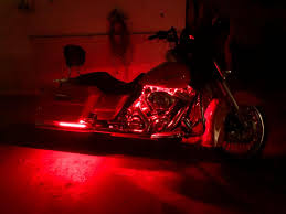 Bright Red Underglow For Motorcycle Motorcycle Led Lighting Led Light Kits Led Lights