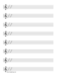Printable Staff Treble Clef With Note Names Music Paper Music Paper Blank Sheet Music Treble Clef