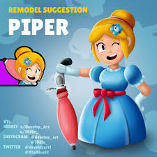 Attack, super and gadget description. Remodel Suggestion Piper Brawlstars