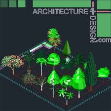Autocad 3d Trees And Shrubs Models Dwg File 3d Tree Autocad Trees And Shrubs