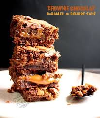 Brownie Chocolat Caramel Au Beurre Sale Gateau Chocolat Caramel Brownie Chocolat Caramels Au Chocolat