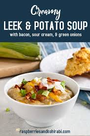Creamy Leek Potato And Bacon Soup Without Cream Recipe Potato Soup Leeks Bacon Soup