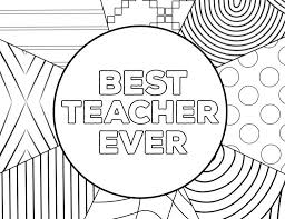 Teacher Appreciation Coloring Pages Paper Trail Design Teacher Appreciation Teacher Appreciation Printables Best Teacher Ever