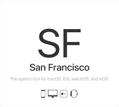 San Francisco Apple System Default Font Freebiesui Moodboard App Typeface Poster Fonts