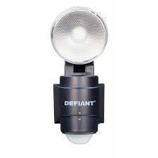 Defiant 180 Degree 1 Head Black Led Motion Sensing Battery Power Outdoor Flood Light Dfi 5939 Bk The Home Depot Outdoor Flood Lights Flood Lights Modern Outdoor Lighting
