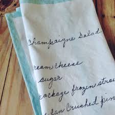 Diy Vintage Recipe Tea Towels Recipe Tea Towel Tea Towels Diy Tea Towels