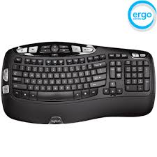 Logitech K350 Wireless Keyboard With Wave Shape Frame Palm Rest For Comfort