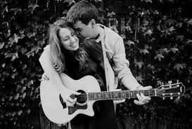 Black And White Boy Couple Girl Guitar Kiss Pixfav Couple Photography Wedding Couple Poses Photography Couple Photos
