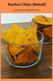 Nachos Chips Baked Version Wholewheat Nachos Paarul Z Kitchen Recipe Nacho Chips Baked Nachos Food