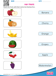 Our Fruits English Worksheets For Kids Learning English For Kids English Lessons For Kids
