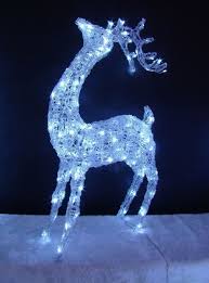 Led Acrylic Head Up Reindeer Standing Light Up Indoor Outdoor Christmas Xmas Christmas Deer Lights Christmas Lights Outdoor Christmas Lights