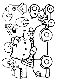 Hello Kitty And Friends Driving A Car Colouring Pages Hello Kitty Colouring Pages Hello Kitty Coloring Kitty Coloring