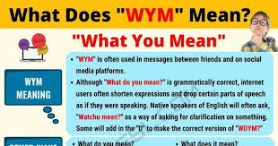 Wym Meaning What Does Wym Mean Useful Text Conversations 7 E S L Other Ways To Say Slang Words Conversational English