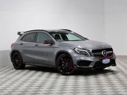 Finance Available Fully Loaded Every Factory Option On This Gla45 In Stylish Grey With 20 Inch Matte Black Mercedes Benz Mercedes Benz Gla Mercedes Benz Suv