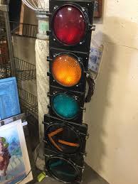 Working 5 Light Traffic Signal Stop Light Five Feet Tall Lights Light Signals Flash 1 200 In Booth 23 Traffic Signal Stop Light Wood Stove