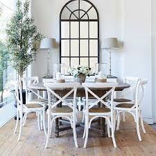 White X Back Chairs Dining Room Via French Dressing Cross Back Dining Chairs Dining Room French Modern Farmhouse Dining Room