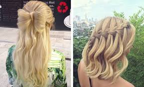 Half up half down hairstyles give off that effortless, boho chic vibe, while still staying formal enough for prom or graduation. 31 Half Up Half Down Prom Hairstyles Stayglam