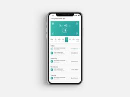 Time Tracking Tracker App Mobile App Design Timer App App Interface