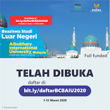 Beasiswa Cendekia Baznas Albukhary International University Malaysia 2020 Di 2020 Pendidikan Kabar Baik Teman