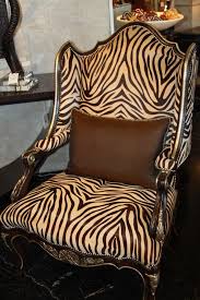 Wing Back Chair Marge Carson Zebra Print Done Right Animal Print Furniture Animal Print Decor Marge Carson