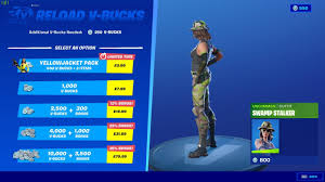 Most of fortnite's unlockables are tied to each season's battle pass, both the free and premium paid version. Fortnite Leaked Reload V Bucks Feature Buy The Needed Amount Only Youtube