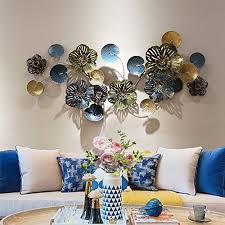 Metal Decoration Wall Decor Flower Shaped Wall Art Sculpture Elegant Hollowed Designed Metal Wall Hangin Wall Murals Bedroom Drawing Room Decor Tree Wall Decor