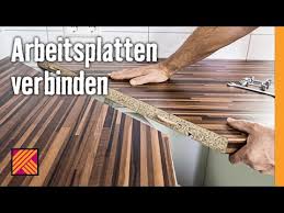 Die länge der küchenarbeitsplatte hängt von der allgemeinen planung ab. Arbeitsplatten Verbinden Hornbach Meisterschmiede Youtube