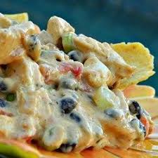Outrageous Warm Chicken Nacho Dip Allrecipes Com Chicken Nacho Dip Recipe Nachos Dip Recipe Nacho Dip