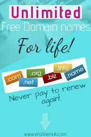 How To Get Your Free Domain Name For Life No Registration Or Renewal Fees Domain Name Ideas Free Website Domain Free Domain