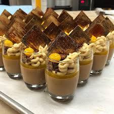 Chocolate Mouse Passion Fruit Gelee Praline Feuilletine Crumble Hazelnut Whipped Panna Cotta Desserts Individual Desserts Gourmet Desserts